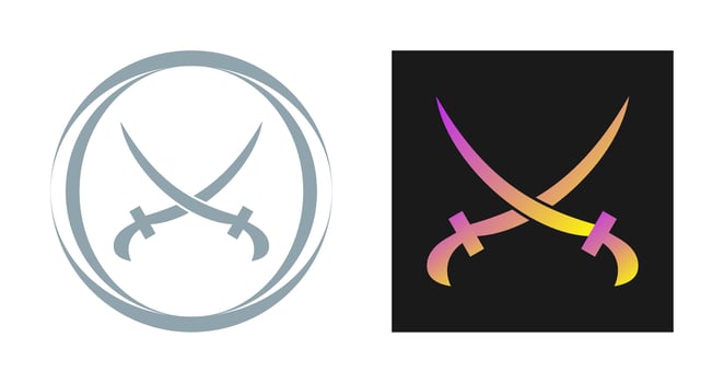 Two Swords Vector Icon