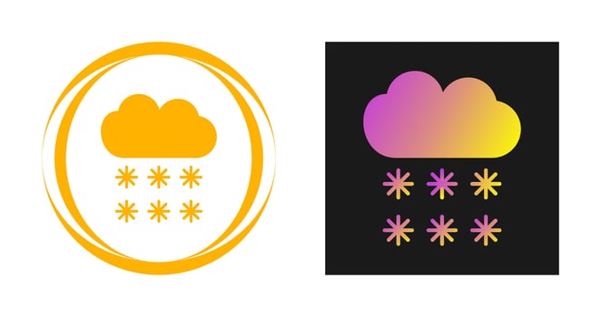 Snowing Vector Icon