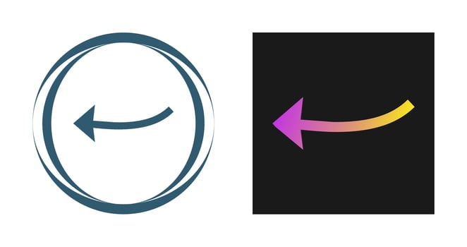 Arrow Pointing Left Vector Icon