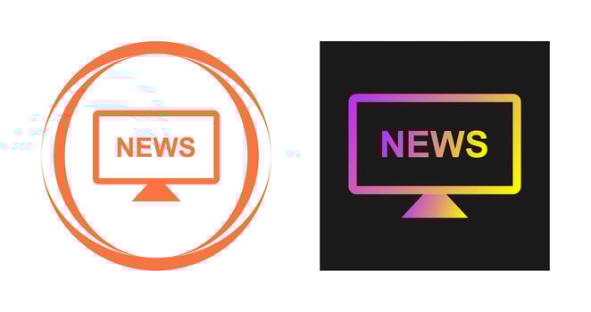 National News Vector Icon