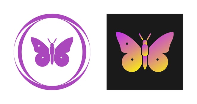 Butterfly Flying Vector Icon