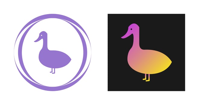 Duckling Vector Icon