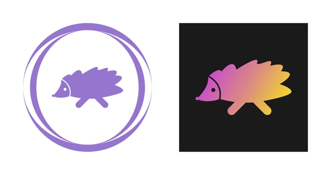Hedgehog Vector Icon