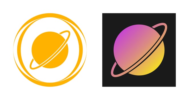 Saturn Vector Icon