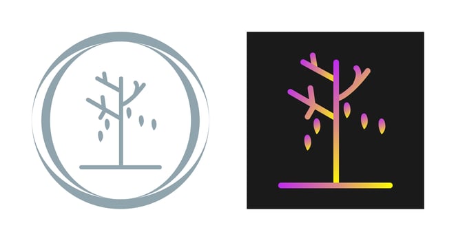 Leaves in Wind Vector Icon