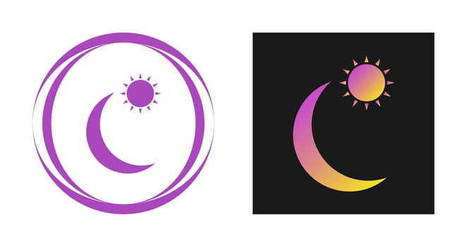 Sun and Planets Vector Icon