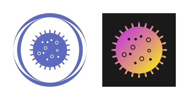 Bacteria in Slide Vector Icon