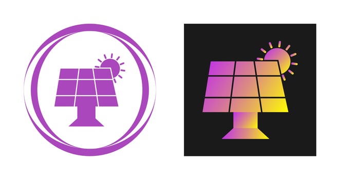 Solar Panel Vector Icon