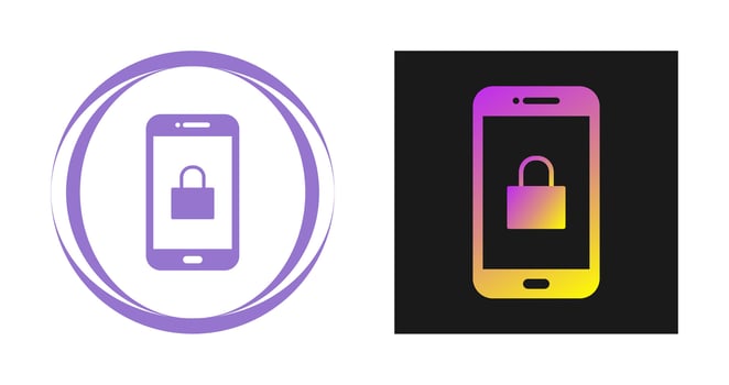 Locked Phone Vector Icon
