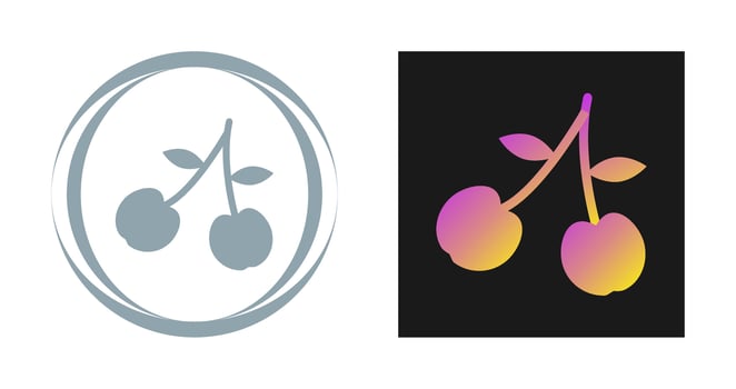 Cherry Vector Icon