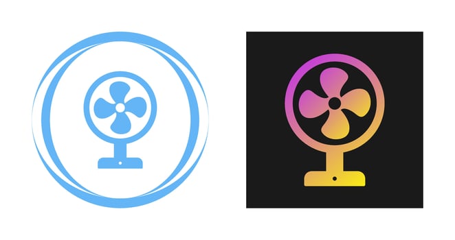 Electric Fan Vector Icon
