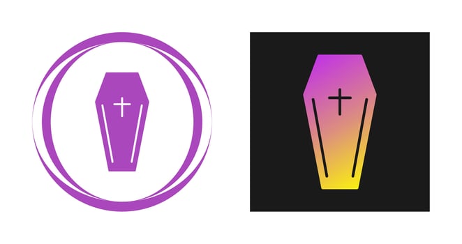 Coffin Vector Icon