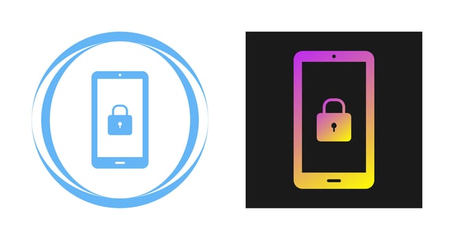 Secure Device Vector Icon