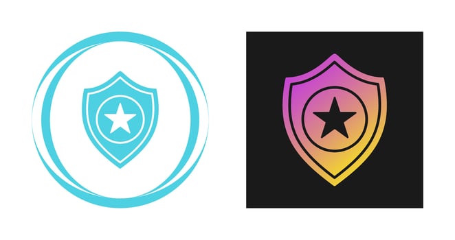 Police Badge Vector Icon