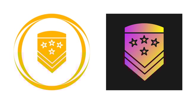 Military Badge Vector Icon