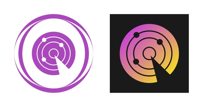Radar Vector Icon