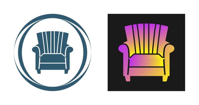 Single Sofa Vector Icon