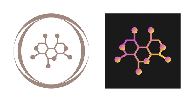 Molecule Structure Vector Icon