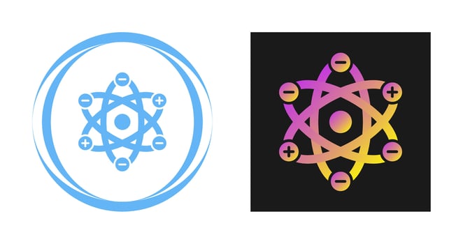Atom Structure Vector Icon