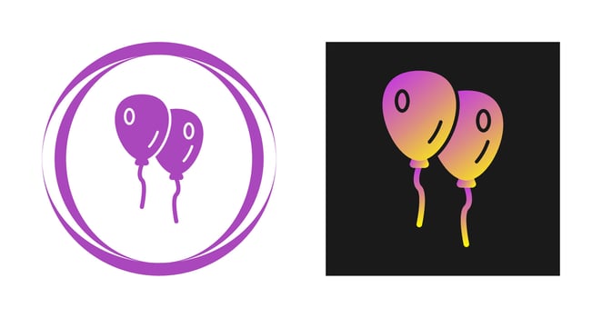 Balloons Vector Icon