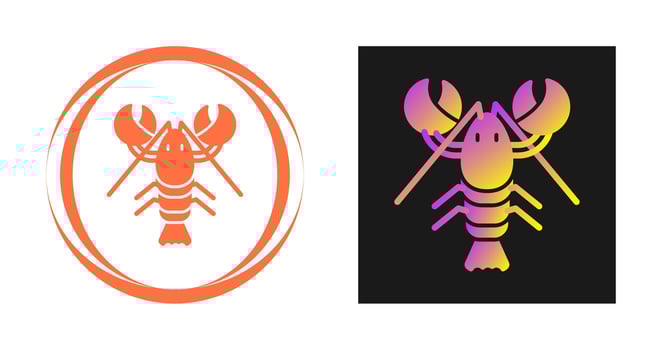 Lobster Vector Icon