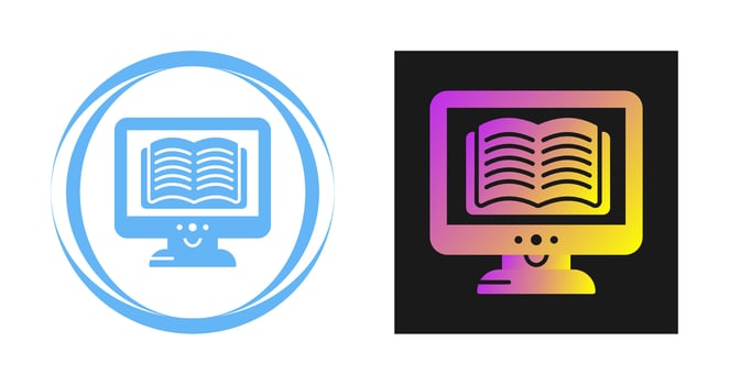 Ebook Lcd Vector Icon