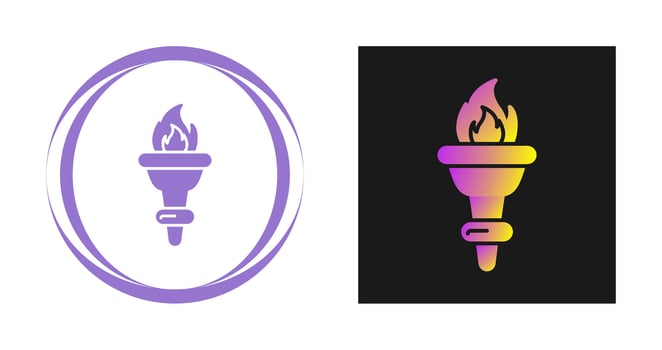 Torch Vector Icon