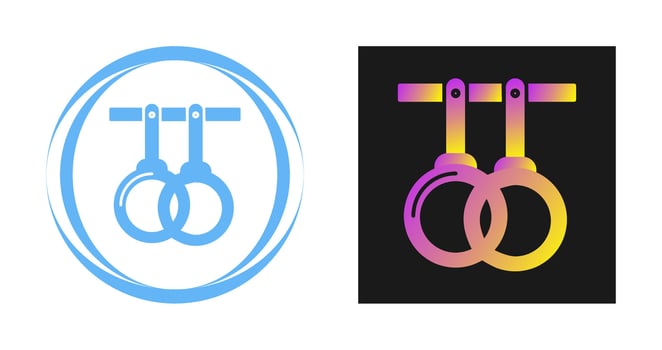 Gym Rings Vector Icon