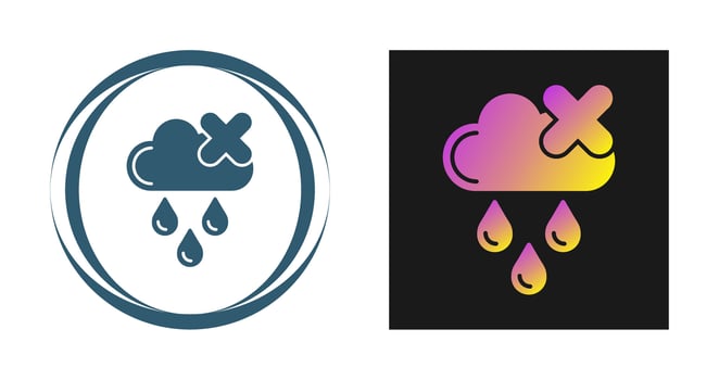 No Rain Vector Icon