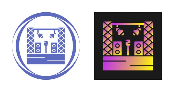Stage Vector Icon