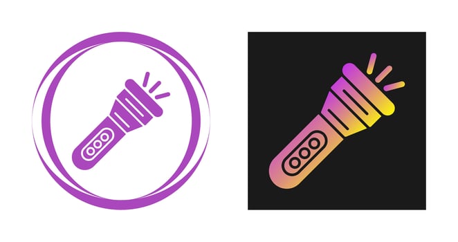 Flashlight Vector Icon
