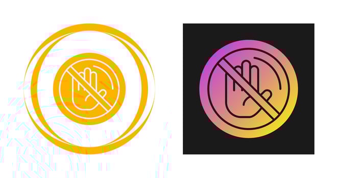 No Passing Vector Icon