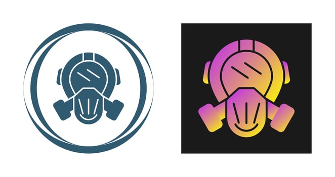 Gas Mask Vector Icon