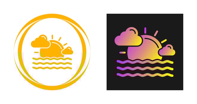 Sunset Vector Icon