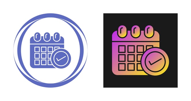 Schedule Vector Icon