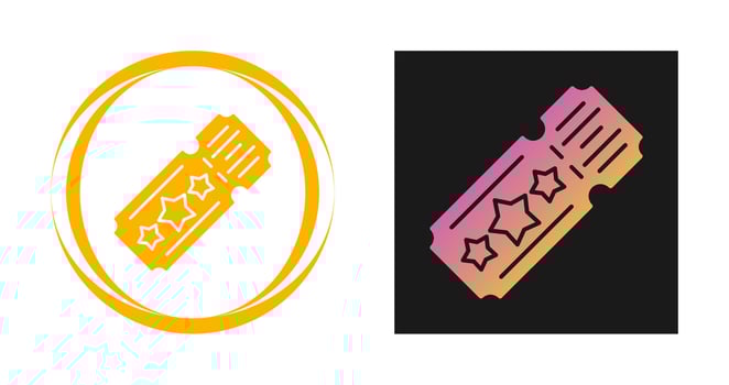 Ticket Vector Icon