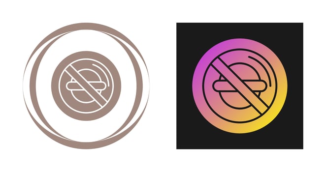 No Food Vector Icon