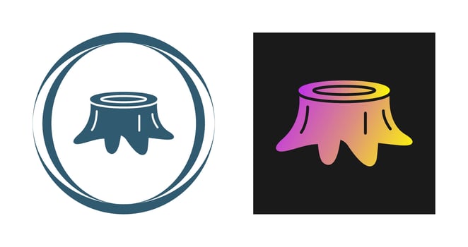 Stump Vector Icon