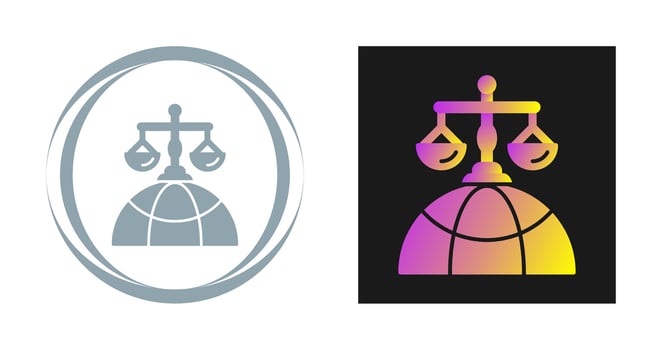 International Law Vector Icon