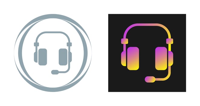 Headset Vector Icon