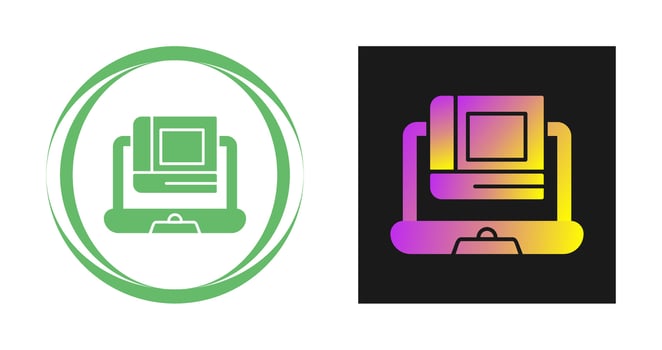 Online Learning Vector Icon