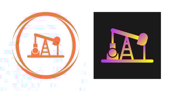 Oil Pump Vector Icon