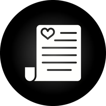 Love poem Vector Icon