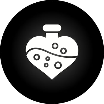 Love potion cocktail Vector Icon