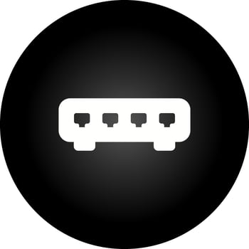 Ethernet Switch Vector Icon