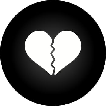 Broken Heart Vector Icon