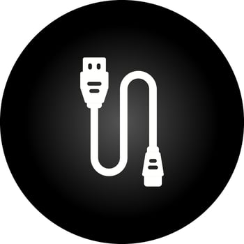Printer Cable Vector Icon
