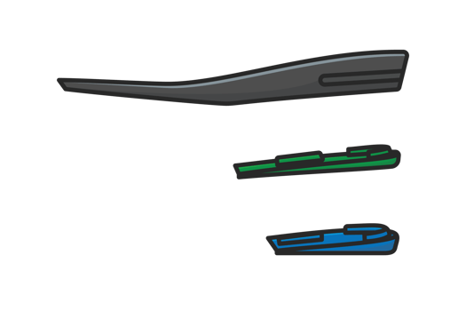Comfortable Orthotics Shoe Insole Front View vector illustration. png