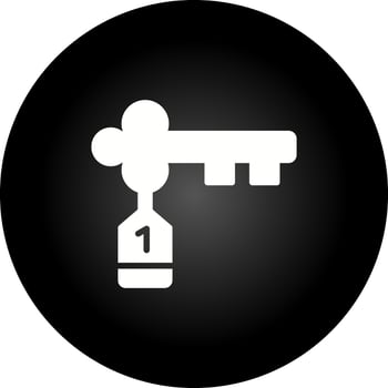 Door Key Vector Icon