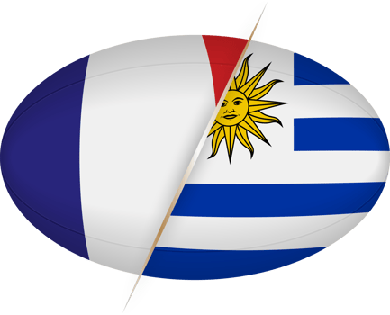 Rugby competition France v Uruguay png